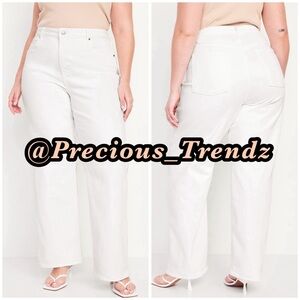 Old Navy Extra High-Waisted Sky-Hi Wide Leg Jeans Women’s Plus Size 20